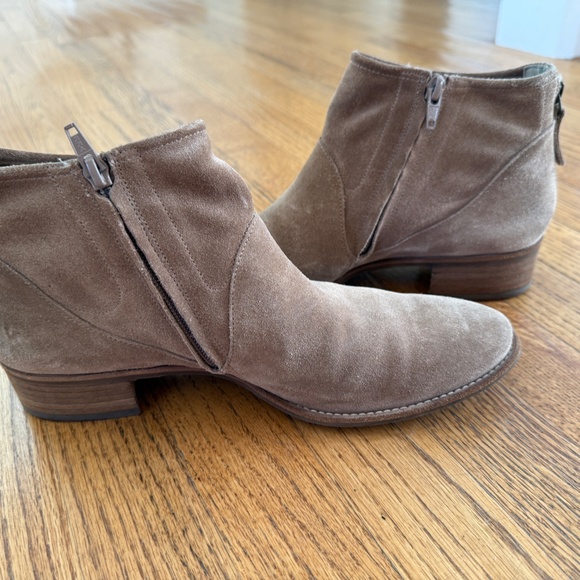 PAUL GREEN TAN SUEDE BOOTIES - Picture 3 of 7